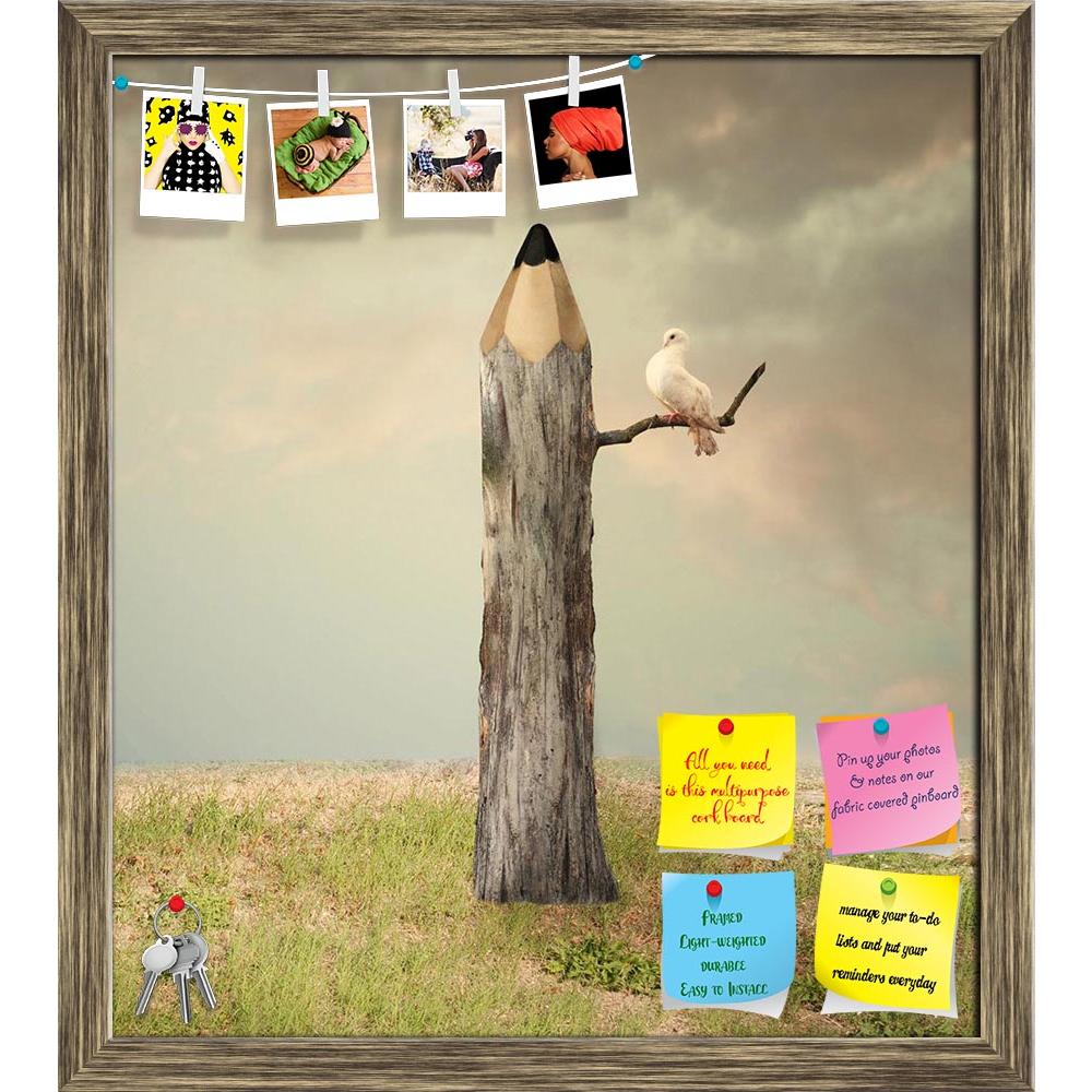 ArtzFolio Pencil Like A Tree With A Dove Under A Branch Printed Bulletin Board Notice Pin Board Soft Board | Framed-Bulletin Boards Framed-AZSAO34027334BLB_FR_L-Image Code 5004025 Vishnu Image Folio Pvt Ltd, IC 5004025, ArtzFolio, Bulletin Boards Framed, Birds, Conceptual, Kids, Digital Art, pencil, like, a, tree, with, dove, under, branch, printed, bulletin, board, notice, pin, soft, framed, surreal, imagine, representing, beautiful, sky, grass, bark, trunk, bird, cloud, field, lightness, fantasy, art, art