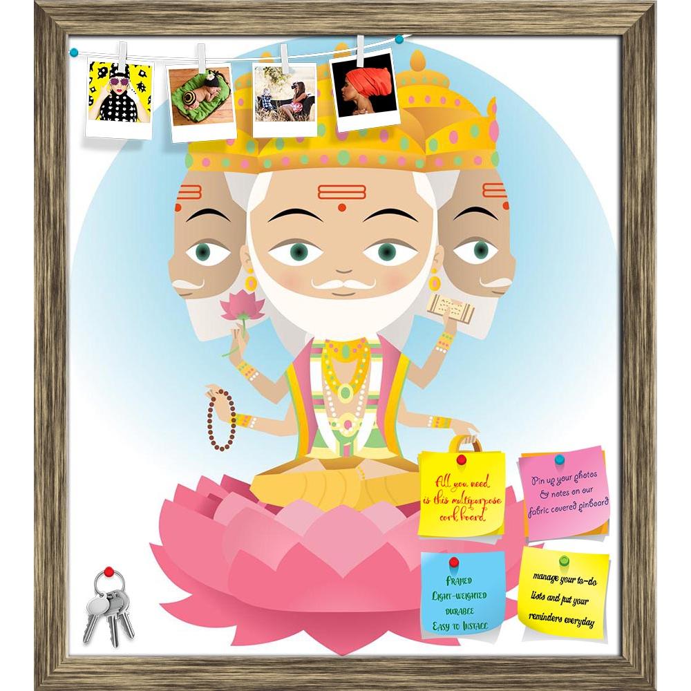 ArtzFolio Hindu God Brahma Printed Bulletin Board Notice Pin Board Soft Board | Framed-Bulletin Boards Framed-AZSAO34030604BLB_FR_L-Image Code 5004031 Vishnu Image Folio Pvt Ltd, IC 5004031, ArtzFolio, Bulletin Boards Framed, Religious, Digital Art, hindu, god, brahma, printed, bulletin, board, notice, pin, soft, framed, illustration, pin up board, push pin board, extra large cork board, big pin board, notice board, small bulletin board, cork board, wall notice board, giant cork board, bulletin board, offic
