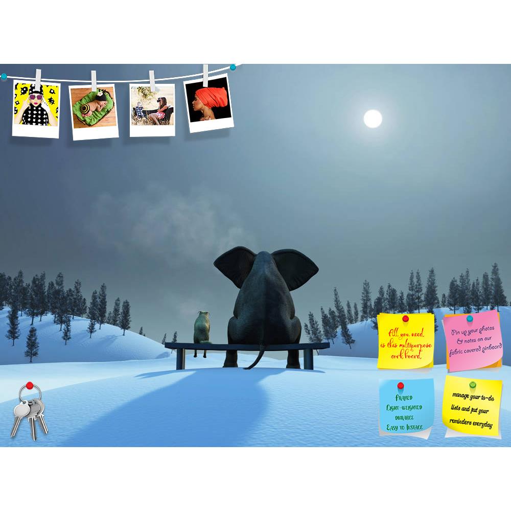 ArtzFolio Elephant & Dog D4 Printed Bulletin Board Notice Pin Board Soft Board | Frameless-Bulletin Boards Frameless-AZSAO34056470BLB_FL_L-Image Code 5004033 Vishnu Image Folio Pvt Ltd, IC 5004033, ArtzFolio, Bulletin Boards Frameless, Animals, Conceptual, Kids, Digital Art, elephant, dog, d4, printed, bulletin, board, notice, pin, soft, frameless, christmas, night, pin up board, push pin board, extra large cork board, big pin board, notice board, small bulletin board, cork board, wall notice board, giant c