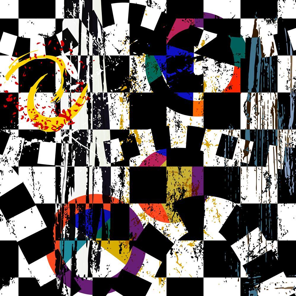 Abstract Artwork Canvas Painting Synthetic Frame - Paintings MDF Framing - ArtzFolio.com