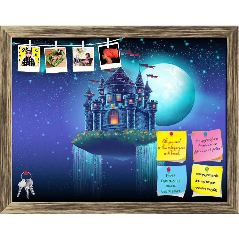ArtzFolio Flying Castle Space With Waterfalls Printed Bulletin Board Notice Pin Board Soft Board | Framed-Bulletin Boards Framed-AZSAO34056968BLB_FR_L-Image Code 5004035 Vishnu Image Folio Pvt Ltd, IC 5004035, ArtzFolio, Bulletin Boards Framed, Fantasy, Kids, Digital Art, flying, castle, space, with, waterfalls, printed, bulletin, board, notice, pin, soft, framed, illustration, background, stars, planets, pin up board, push pin board, extra large cork board, big pin board, notice board, small bulletin board
