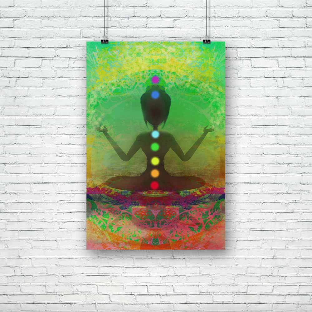 Yoga Lotus Pose D10 Unframed Paper Poster-Paper Posters Unframed-POS_UN-IC 5004037 IC 5004037, Buddhism, Digital, Digital Art, God Buddha, Graphic, Health, Illustrations, Indian, Nature, People, Religion, Religious, Scenic, Spiritual, Sports, Sunsets, yoga, lotus, pose, d10, unframed, paper, poster, aura, beauty, body, breath, buddha, ease, energy, exercise, female, fit, girl, grass, gym, hand, healing, illustration, india, mat, meditation, mystic, peace, quiet, raster, relax, relaxation, silence, silhouett