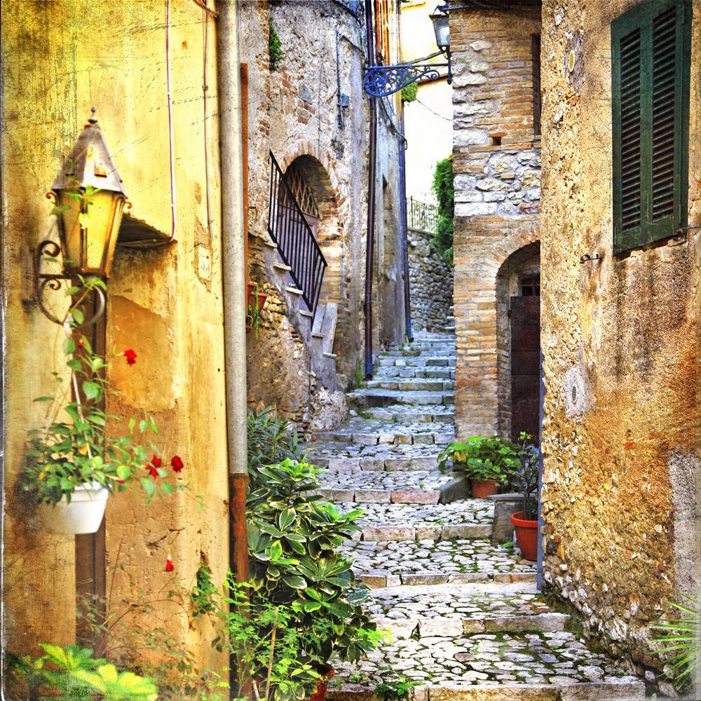 Pitaara Box Charming Old Streets Of Italian Villages Unframed Canvas Painting-Paintings Unframed Regular-PBART34189270AFF_UN_L-Image Code 5004045 Vishnu Image Folio Pvt Ltd, IC 5004045, Pitaara Box, Paintings Unframed Regular, Places, Vintage, Photography, charming, old, streets, of, italian, villages, unframed, canvas, painting, courtyard, ancient, oil, outdoor, decoration, backstreet, street, medieval, historical, town, sidewalk, floral, travel, italy, view, flower, greece, details, element, paint, villag