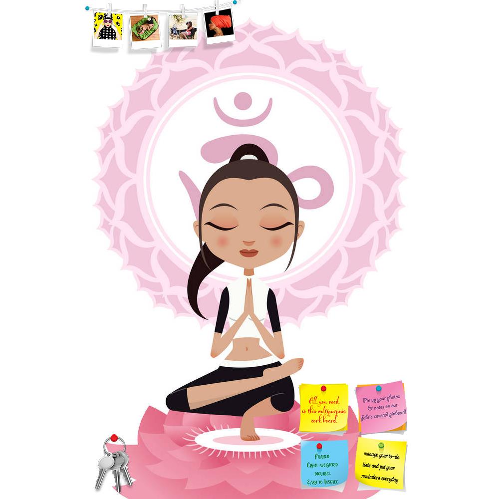 ArtzFolio Lotus Position Asana Woman Printed Bulletin Board Notice Pin Board Soft Board | Frameless-Bulletin Boards Frameless-AZSAO34276276BLB_FL_L-Image Code 5004056 Vishnu Image Folio Pvt Ltd, IC 5004056, ArtzFolio, Bulletin Boards Frameless, Kids, Religious, Traditional, Digital Art, lotus, position, asana, woman, printed, bulletin, board, notice, pin, soft, frameless, meditating, om, symbol, mandala, pin up board, push pin board, extra large cork board, big pin board, notice board, small bulletin board,