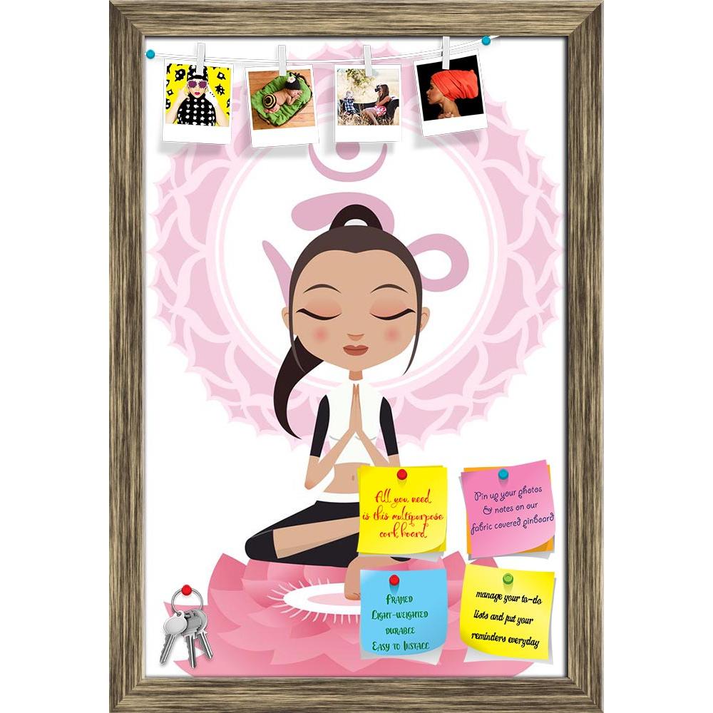 ArtzFolio Lotus Position Asana Woman Printed Bulletin Board Notice Pin Board Soft Board | Framed-Bulletin Boards Framed-AZSAO34276276BLB_FR_L-Image Code 5004056 Vishnu Image Folio Pvt Ltd, IC 5004056, ArtzFolio, Bulletin Boards Framed, Kids, Religious, Traditional, Digital Art, lotus, position, asana, woman, printed, bulletin, board, notice, pin, soft, framed, meditating, om, symbol, mandala, pin up board, push pin board, extra large cork board, big pin board, notice board, small bulletin board, cork board,