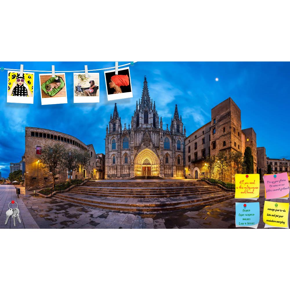 ArtzFolio Cathedral Of The Holy Cross Barcelona, Spain Printed Bulletin Board Notice Pin Board Soft Board | Frameless-Bulletin Boards Frameless-AZSAO34374595BLB_FL_L-Image Code 5004066 Vishnu Image Folio Pvt Ltd, IC 5004066, ArtzFolio, Bulletin Boards Frameless, Places, Photography, cathedral, of, the, holy, cross, barcelona, spain, printed, bulletin, board, notice, pin, soft, frameless, panorama, saint, eulalia, morning, barri, gothic, quarter, catalonia, ancient, arch, architecture, basilica, blue, buildi