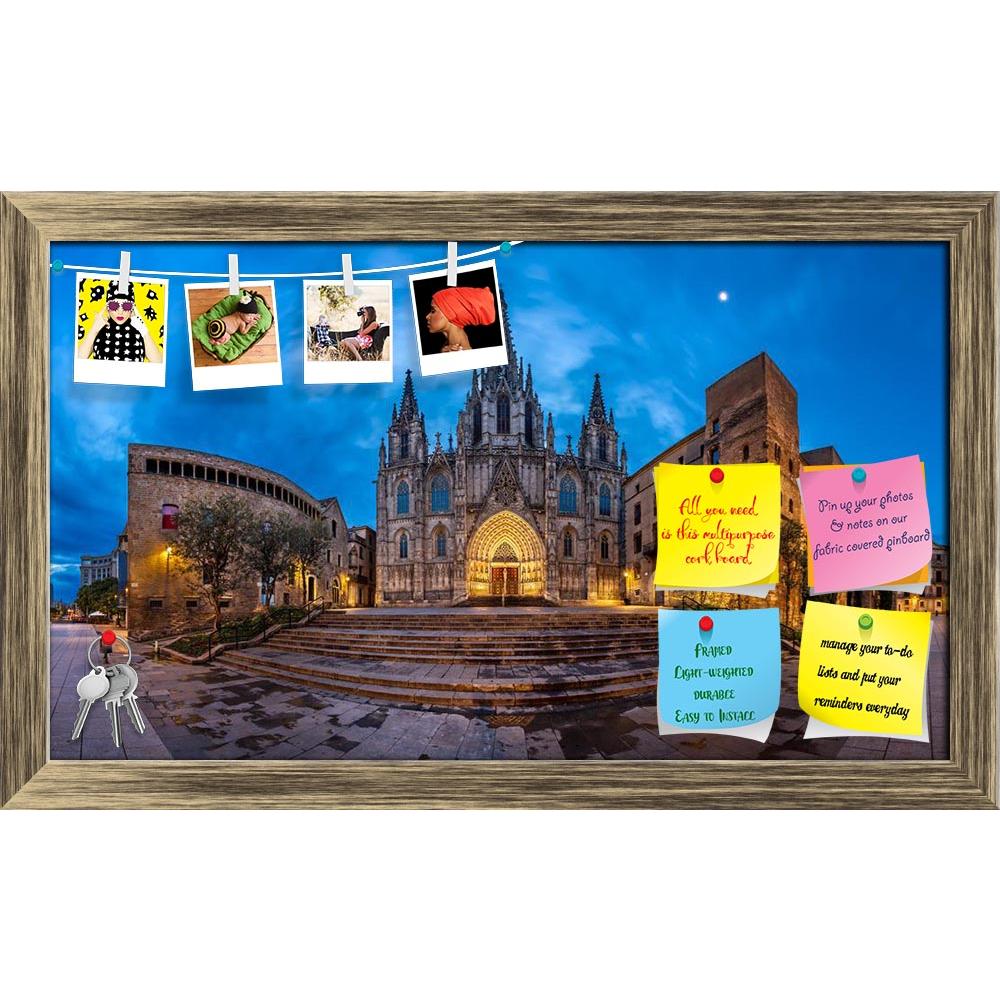 ArtzFolio Cathedral Of The Holy Cross Barcelona, Spain Printed Bulletin Board Notice Pin Board Soft Board | Framed-Bulletin Boards Framed-AZSAO34374595BLB_FR_L-Image Code 5004066 Vishnu Image Folio Pvt Ltd, IC 5004066, ArtzFolio, Bulletin Boards Framed, Places, Photography, cathedral, of, the, holy, cross, barcelona, spain, printed, bulletin, board, notice, pin, soft, framed, panorama, saint, eulalia, morning, barri, gothic, quarter, catalonia, ancient, arch, architecture, basilica, blue, building, catalan,