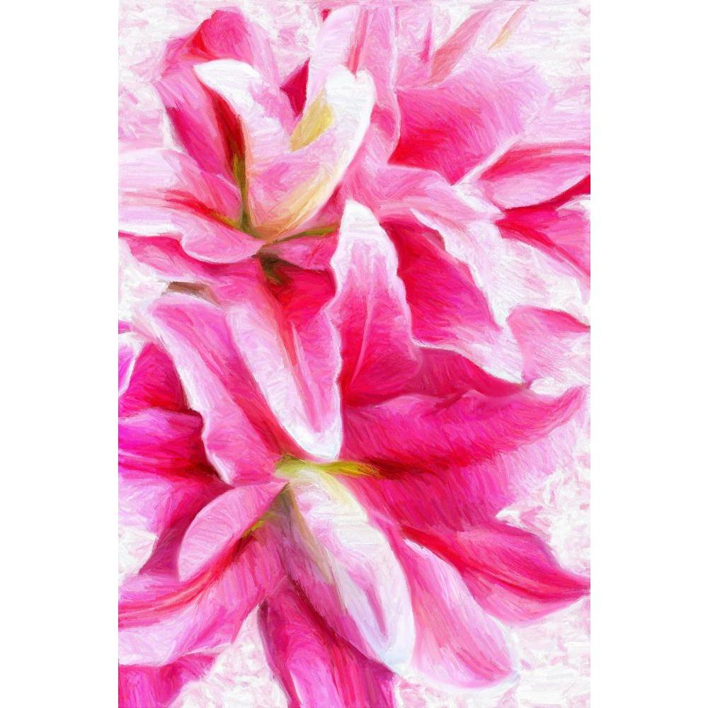 Pink Lilies Canvas Painting Synthetic Frame-Paintings MDF Framing-AFF_FR-IC 5004074 IC 5004074, Abstract Expressionism, Abstracts, Art and Paintings, Birthday, Botanical, Drawing, Floral, Flowers, Holidays, Illustrations, Love, Nature, Paintings, Patterns, People, Romance, Scenic, Semi Abstract, Signs, Signs and Symbols, pink, lilies, canvas, painting, synthetic, frame, abstract, anniversary, art, artistic, artwork, background, beautiful, beauty, bloom, blooming, blossom, bouquet, bright, bud, bunch, celebr