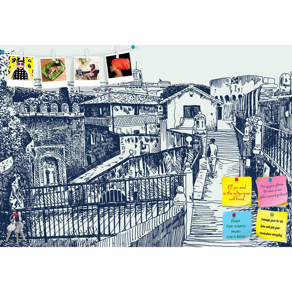 ArtzFolio Italy Cityscape Printed Bulletin Board Notice Pin Board Soft Board | Frameless-Bulletin Boards Frameless-AZSAO34550690BLB_FL_L-Image Code 5004077 Vishnu Image Folio Pvt Ltd, IC 5004077, ArtzFolio, Bulletin Boards Frameless, Places, Digital Art, italy, cityscape, printed, bulletin, board, notice, pin, soft, frameless, drawing, rome, fortress, sant'angelo, sketch, pin up board, push pin board, extra large cork board, big pin board, notice board, small bulletin board, cork board, wall notice board, g