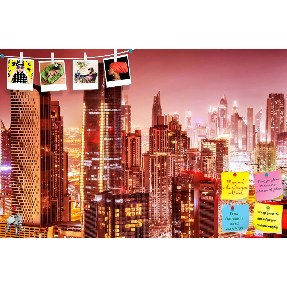 ArtzFolio Dubai At Night, UAE Printed Bulletin Board Notice Pin Board Soft Board | Frameless-Bulletin Boards Frameless-AZSAO34556609BLB_FL_L-Image Code 5004078 Vishnu Image Folio Pvt Ltd, IC 5004078, ArtzFolio, Bulletin Boards Frameless, Places, Photography, dubai, at, night, uae, printed, bulletin, board, notice, pin, soft, frameless, beautiful, background, gorgeous, cityscape, pink, sky, many, glowing, lights, tall, skyscrapers, luxury, modern, expensive, architecture, design, arab, arabic, building, buil