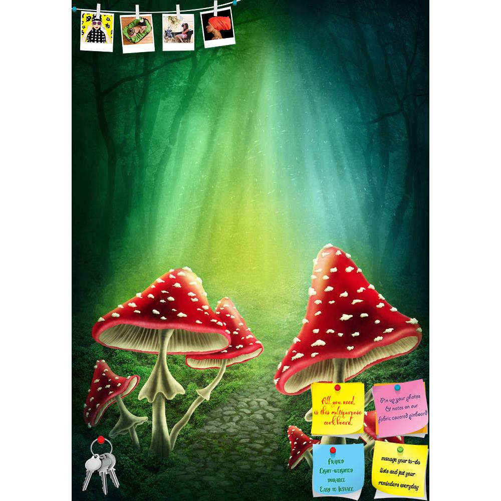 ArtzFolio Dark Forest D2 Printed Bulletin Board Notice Pin Board Soft Board | Frameless-Bulletin Boards Frameless-AZSAO34572385BLB_FL_L-Image Code 5004080 Vishnu Image Folio Pvt Ltd, IC 5004080, ArtzFolio, Bulletin Boards Frameless, Fantasy, Kids, Landscapes, Digital Art, dark, forest, d2, printed, bulletin, board, notice, pin, soft, frameless, enchanted, mushrooms, adventure, bright, darkness, deep, dreams, dreamy, fairy, fairytale, fog, green, hiding, imagination, imagine, lights, magic, mist, misty, mush