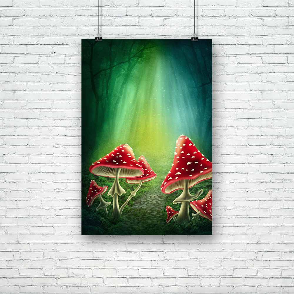 Dark Forest D2 Unframed Paper Poster-Paper Posters Unframed-POS_UN-IC 5004080 IC 5004080, Fantasy, Illustrations, Nature, Scenic, Surrealism, Wooden, dark, forest, d2, unframed, paper, poster, enchanted, mushroom, magic, fairy, mushrooms, adventure, bright, darkness, deep, dreams, dreamy, entrance, fairytale, fog, green, hiding, illustration, imagination, imagine, lights, meadow, mist, misty, mysterious, mystery, natural, nobody, outdoor, place, plant, ray, red, scenery, sparkle, surreal, tale, toadstool, t