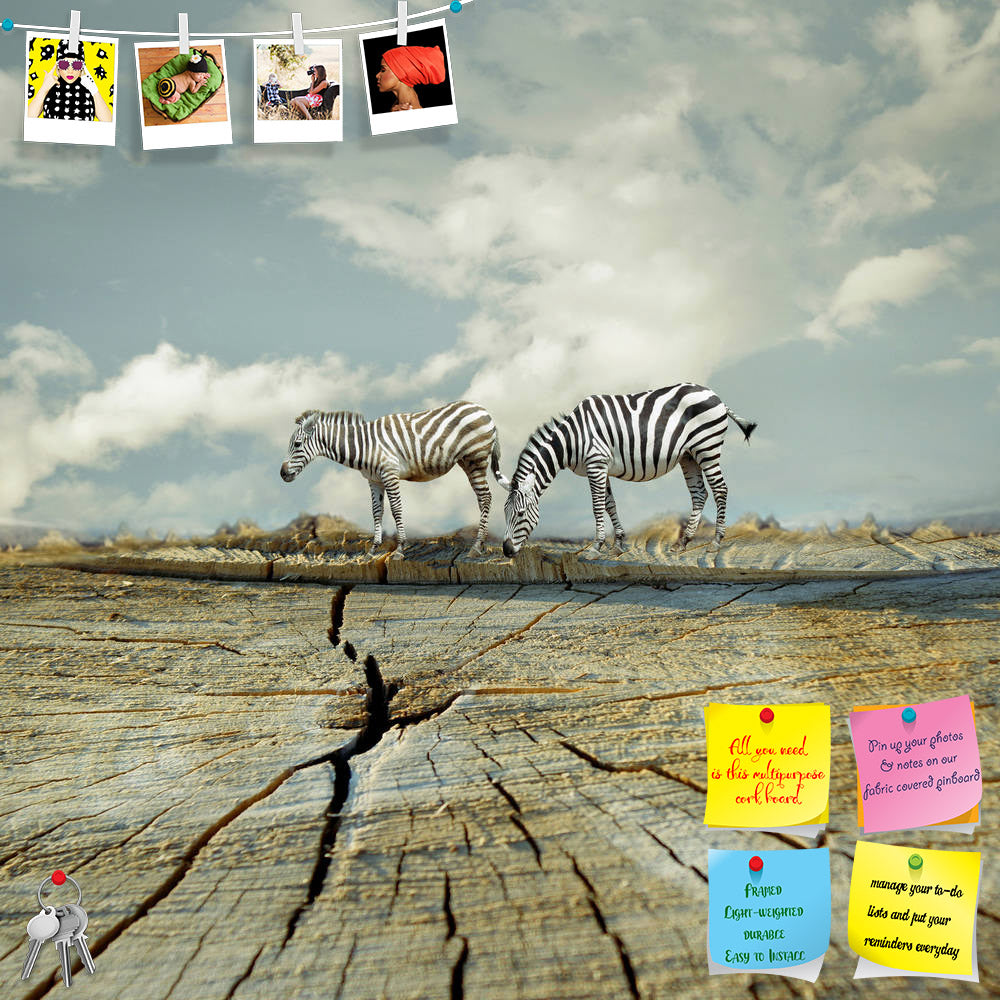 ArtzFolio Two Zebras In A Surreal Landscape Printed Bulletin Board Notice Pin Board Soft Board | Frameless-Bulletin Boards Frameless-AZSAO34631119BLB_FL_L-Image Code 5004086 Vishnu Image Folio Pvt Ltd, IC 5004086, ArtzFolio, Bulletin Boards Frameless, Animals, Conceptual, Kids, Digital Art, two, zebras, in, a, surreal, landscape, printed, bulletin, board, notice, pin, soft, frameless, zebra, animal, sky, cloud, creep, mammal, outside, nature, beautiful, illustrative, artistic, surrealistic, funny, profile, 