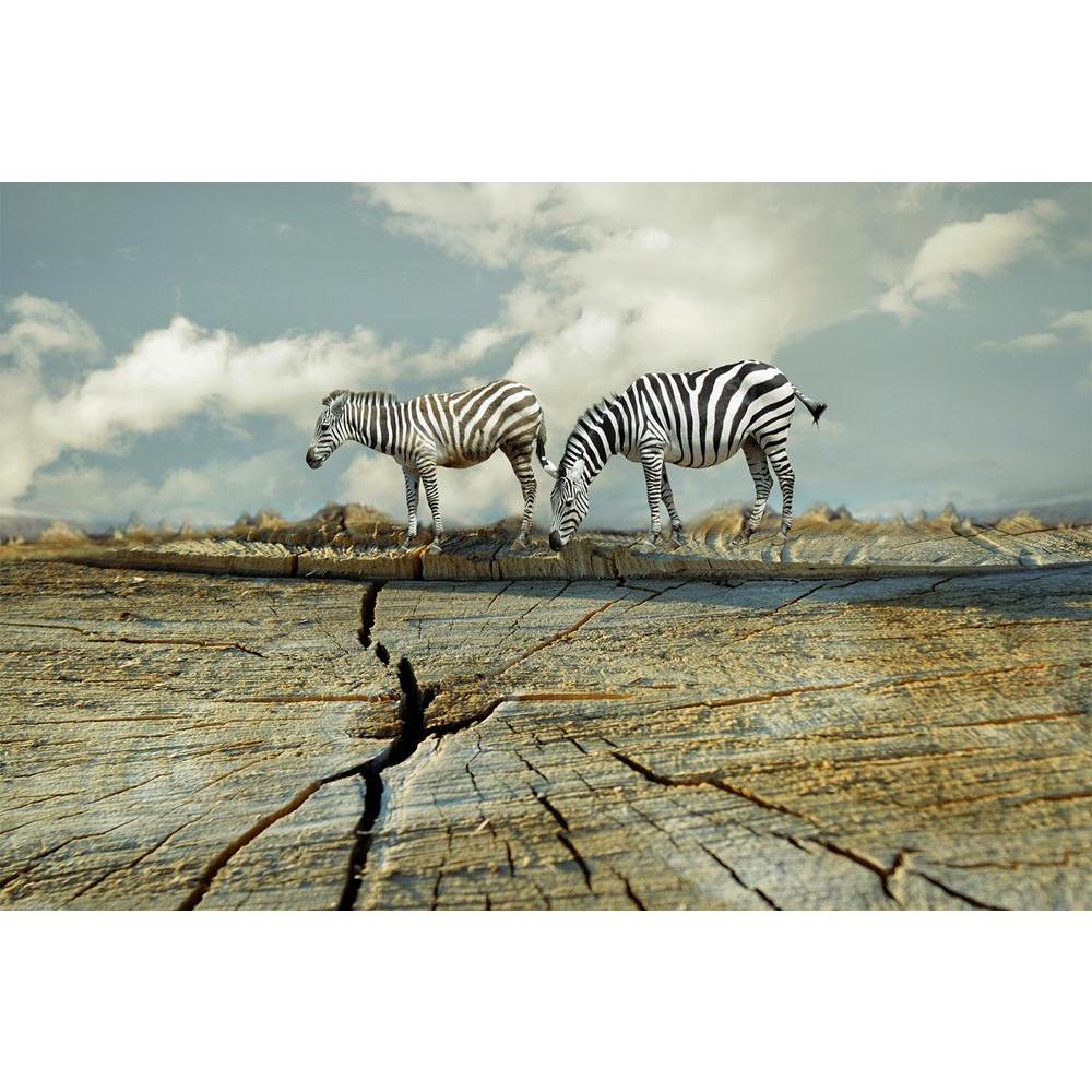ArtzFolio Two Zebras In A Surreal Landscape Unframed Paper Poster-Paper Posters Unframed-AZART34631119POS_UN_L-Image Code 5004086 Vishnu Image Folio Pvt Ltd, IC 5004086, ArtzFolio, Paper Posters Unframed, Animals, Conceptual, Kids, Digital Art, two, zebras, in, a, surreal, landscape, unframed, paper, poster, wall, large, size, for, living, room, home, decoration, big, framed, decor, posters, pitaara, box, modern, art, with, frame, bedroom, amazonbasics, door, drawing, small, decorative, office, reception, m