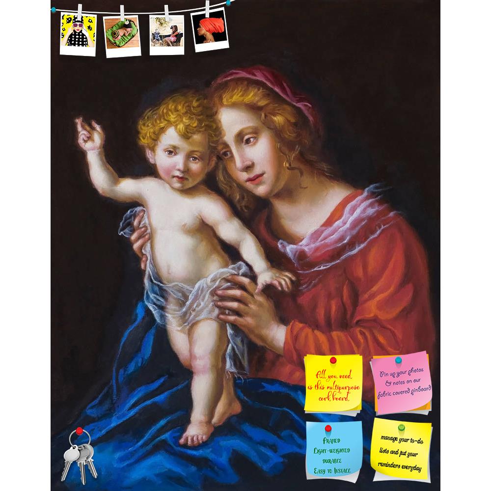 ArtzFolio Young Woman & Her Child Printed Bulletin Board Notice Pin Board Soft Board | Frameless-Bulletin Boards Frameless-AZSAO34754714BLB_FL_L-Image Code 5004091 Vishnu Image Folio Pvt Ltd, IC 5004091, ArtzFolio, Bulletin Boards Frameless, Portraits, Fine Art Reprint, young, woman, her, child, printed, bulletin, board, notice, pin, soft, frameless, oil, canvas, painter, painting, brush, easel, colors, pal, pin up board, push pin board, extra large cork board, big pin board, notice board, small bulletin bo