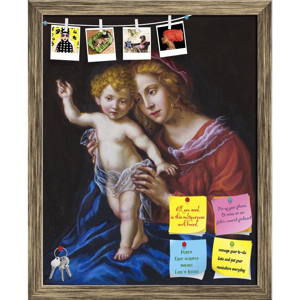 ArtzFolio Young Woman & Her Child Printed Bulletin Board Notice Pin Board Soft Board | Framed-Bulletin Boards Framed-AZSAO34754714BLB_FR_L-Image Code 5004091 Vishnu Image Folio Pvt Ltd, IC 5004091, ArtzFolio, Bulletin Boards Framed, Portraits, Fine Art Reprint, young, woman, her, child, printed, bulletin, board, notice, pin, soft, framed, oil, canvas, painter, painting, brush, easel, colors, pal, pin up board, push pin board, extra large cork board, big pin board, notice board, small bulletin board, cork bo