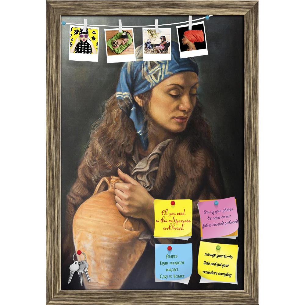 ArtzFolio Woman With Amphora Printed Bulletin Board Notice Pin Board Soft Board | Framed-Bulletin Boards Framed-AZSAO34754717BLB_FR_L-Image Code 5004092 Vishnu Image Folio Pvt Ltd, IC 5004092, ArtzFolio, Bulletin Boards Framed, Portraits, Fine Art Reprint, woman, with, amphora, printed, bulletin, board, notice, pin, soft, framed, oil, canvas, painter, painting, brush, easel, colors, pal, pin up board, push pin board, extra large cork board, big pin board, notice board, small bulletin board, cork board, wall
