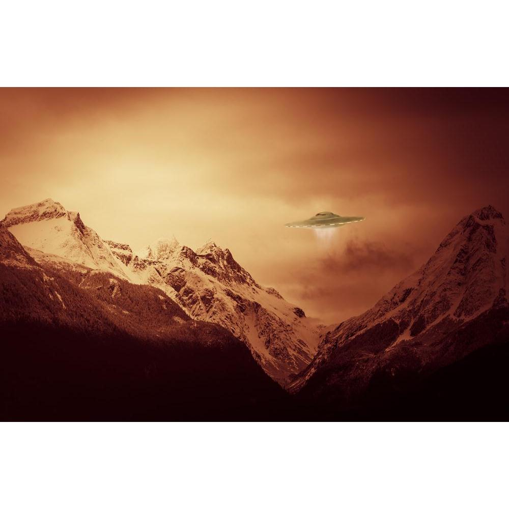 UFO Hovering Over Snow Covered Mountains Canvas Painting Synthetic Frame-Paintings MDF Framing-AFF_FR-IC 5004093 IC 5004093, Fantasy, Mountains, ufo, hovering, over, snow, covered, canvas, painting, synthetic, frame, alien, aliens, bizarre, flying, saucer, odd, peaks, red, space, ship, strange, unusual, artzfolio, wall decor for living room, wall frames for living room, frames for living room, wall art, canvas painting, wall frame, scenery, panting, paintings for living room, framed wall art, wall painting,