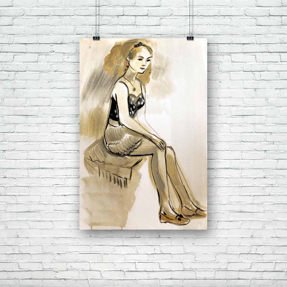 Female Figure D1 Unframed Paper Poster-Paper Posters Unframed-POS_UN-IC 5004095 IC 5004095, Adult, Art and Paintings, Black, Black and White, Digital, Digital Art, Drawing, Fashion, Gouache, Graphic, Hand Drawn, Illustrations, Individuals, Modern Art, Portraits, Signs, Signs and Symbols, Sketches, female, figure, d1, unframed, paper, poster, action, active, art, artist, attractive, beautiful, beauty, clothes, clothing, creativity, design, dress, elegant, fashionable, feminine, girl, glamour, graphics, hand,