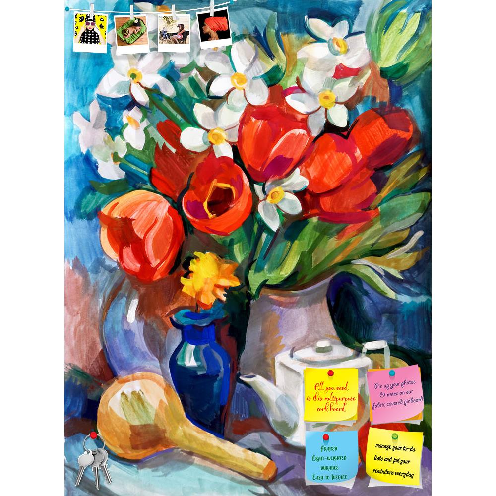 ArtzFolio Bouquet Of Flowers D1 Printed Bulletin Board Notice Pin Board Soft Board | Frameless-Bulletin Boards Frameless-AZSAO34842415BLB_FL_L-Image Code 5004096 Vishnu Image Folio Pvt Ltd, IC 5004096, ArtzFolio, Bulletin Boards Frameless, Floral, Food & Beverage, Still Life, Fine Art Reprint, bouquet, of, flowers, d1, printed, bulletin, board, notice, pin, soft, frameless, still, life, hand-drawn, gouache, freehand, study, stain, scenery, paintings, smear, graphic, drip, splatter, old, drawing, paint, smea