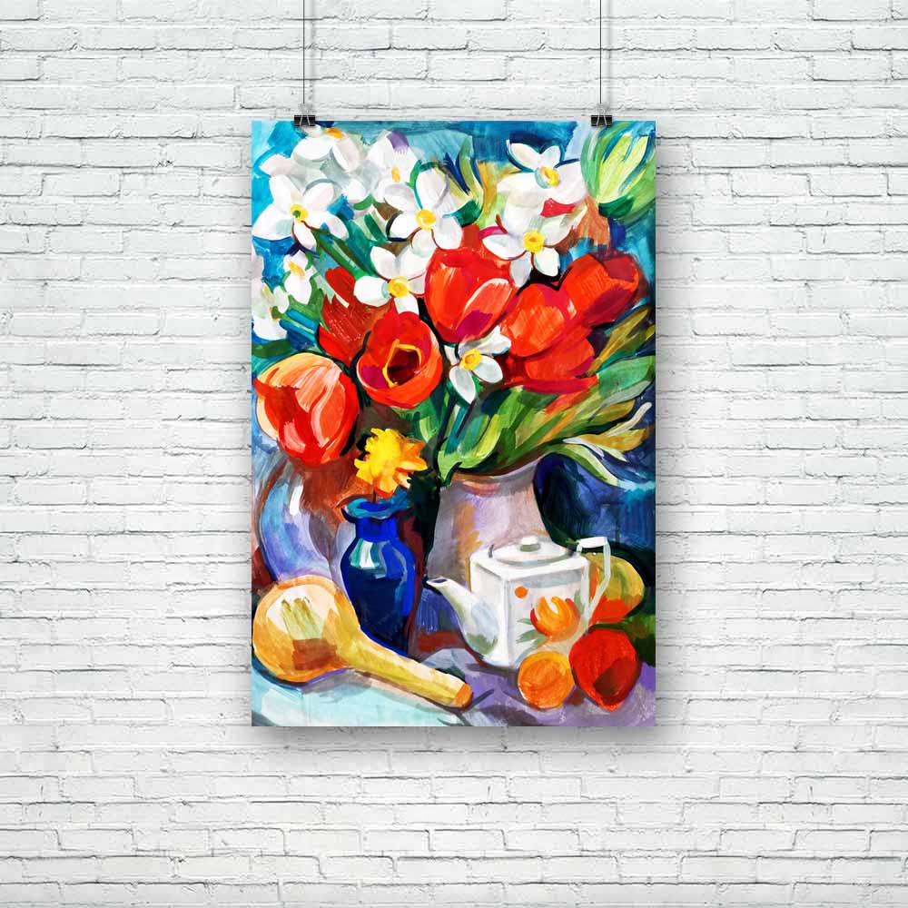 Bouquet Of Flowers D1 Unframed Paper Poster-Paper Posters Unframed-POS_UN-IC 5004096 IC 5004096, Abstract Expressionism, Abstracts, Ancient, Art and Paintings, Botanical, Brush Stroke, Digital, Digital Art, Drawing, Education, Floral, Flowers, Geometric Abstraction, Gouache, Graphic, Hand Drawn, Historical, Illustrations, Medieval, Nature, Paintings, Scenic, Schools, Semi Abstract, Sketches, Splatter, Tempera, Universities, Vintage, Watercolour, bouquet, of, d1, unframed, paper, poster, abstract, abstractio