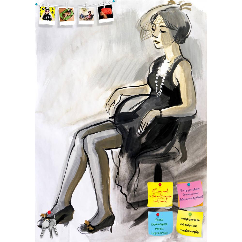 ArtzFolio Female Figure D3 Printed Bulletin Board Notice Pin Board Soft Board | Frameless-Bulletin Boards Frameless-AZSAO34842419BLB_FL_L-Image Code 5004098 Vishnu Image Folio Pvt Ltd, IC 5004098, ArtzFolio, Bulletin Boards Frameless, Fashion, Figurative, Fine Art Reprint, female, figure, d3, printed, bulletin, board, notice, pin, soft, frameless, sketch, hand-drawing, gouache, clothing, vogue, model, outline, attractive, clothes, pose, adult, stand, studio, glamour, active, handmade, drawing, feminine, gra