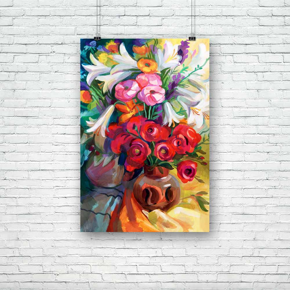 Bouquet Of Flowers D2 Unframed Paper Poster-Paper Posters Unframed-POS_UN-IC 5004099 IC 5004099, Abstract Expressionism, Abstracts, Ancient, Art and Paintings, Botanical, Digital, Digital Art, Drawing, Education, Floral, Flowers, Geometric Abstraction, Gouache, Graphic, Hand Drawn, Historical, Illustrations, Medieval, Nature, Paintings, Scenic, Schools, Semi Abstract, Sketches, Splatter, Tempera, Universities, Vintage, Watercolour, bouquet, of, d2, unframed, paper, poster, abstract, abstraction, artistic, b
