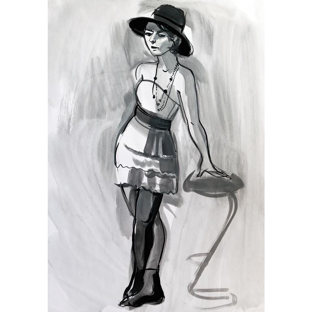 Female Figure Canvas Painting Synthetic Frame-Paintings MDF Framing-AFF_FR-IC 5004103 IC 5004103, Adult, Art and Paintings, Black, Black and White, Digital, Digital Art, Drawing, Fashion, Gouache, Graphic, Hand Drawn, Illustrations, Individuals, Modern Art, Portraits, Signs, Signs and Symbols, Sketches, female, figure, canvas, painting, synthetic, frame, action, active, art, artist, attractive, beautiful, beauty, clothes, clothing, creativity, design, dress, elegant, fashionable, feminine, girl, glamour, gr