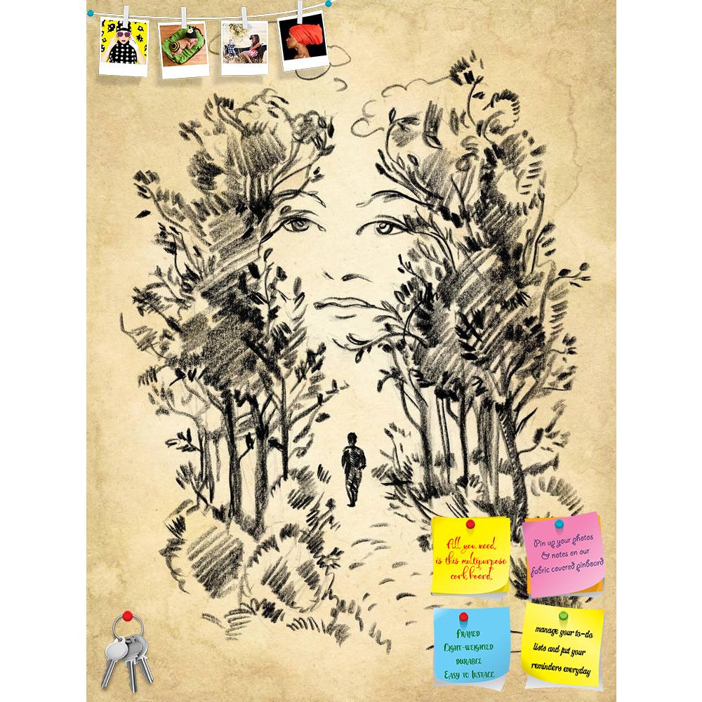 ArtzFolio Surreal Portrait Of A Woman In The Park Printed Bulletin Board Notice Pin Board Soft Board | Frameless-Bulletin Boards Frameless-AZSAO34842531BLB_FL_L-Image Code 5004104 Vishnu Image Folio Pvt Ltd, IC 5004104, ArtzFolio, Bulletin Boards Frameless, Surrealism, Fine Art Reprint, surreal, portrait, of, a, woman, in, the, park, printed, bulletin, board, notice, pin, soft, frameless, freehand, drawing, aged, alley, ancient, art, artwork, bad, black, brown, character, classic, condition, damaged, dirty,