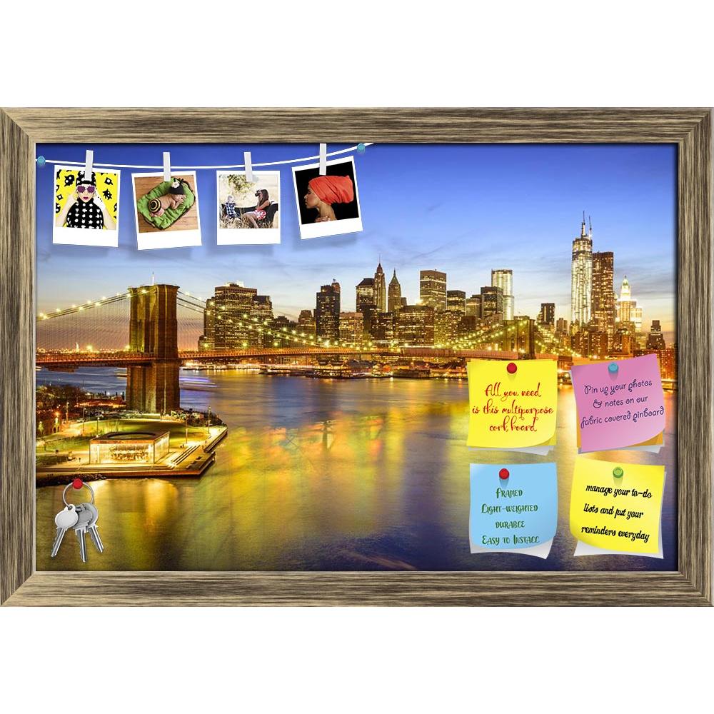 ArtzFolio Brooklyn Bridge & East River, New York USA Printed Bulletin Board Notice Pin Board Soft Board | Framed-Bulletin Boards Framed-AZSAO35041550BLB_FR_L-Image Code 5004116 Vishnu Image Folio Pvt Ltd, IC 5004116, ArtzFolio, Bulletin Boards Framed, Places, Photography, brooklyn, bridge, east, river, new, york, usa, printed, bulletin, board, notice, pin, soft, framed, city, skyline, river., pin up board, push pin board, extra large cork board, big pin board, notice board, small bulletin board, cork board,