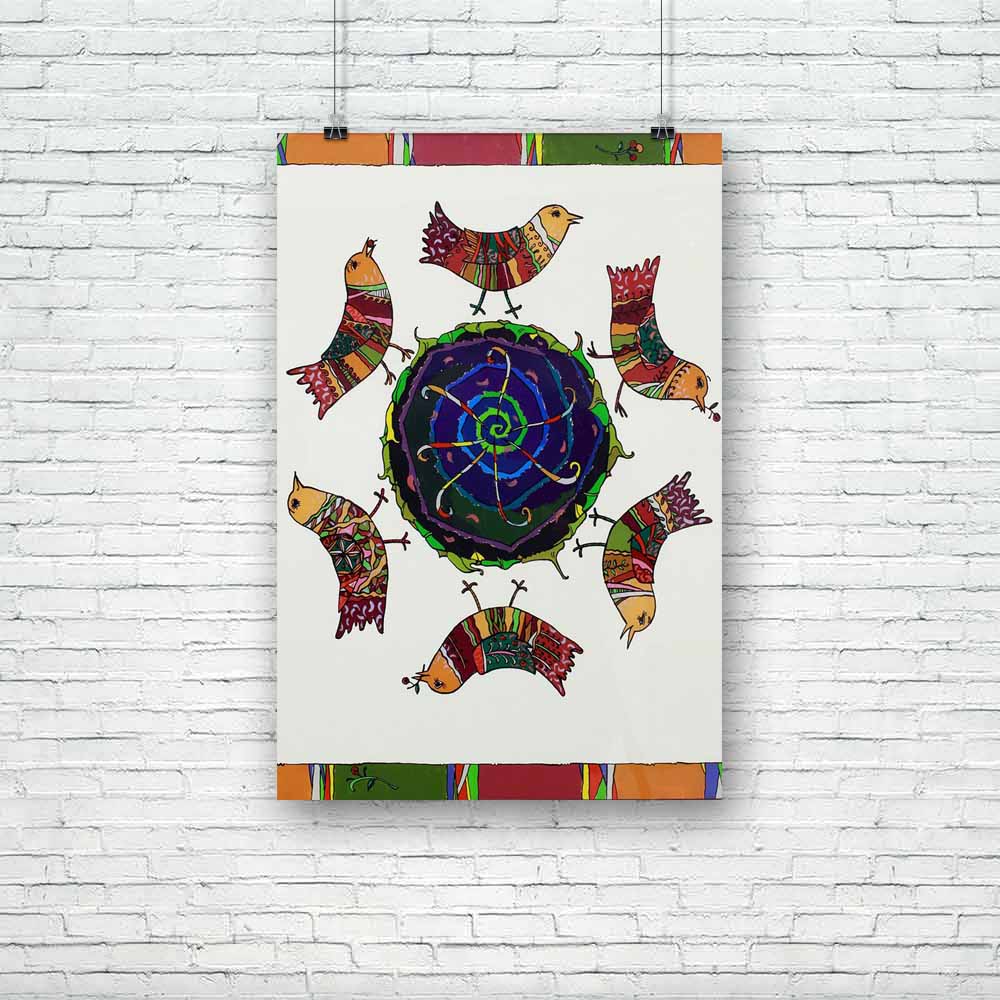 Abstract Artwork D183 Unframed Paper Poster - Paper Posters Unframed - ArtzFolio.com