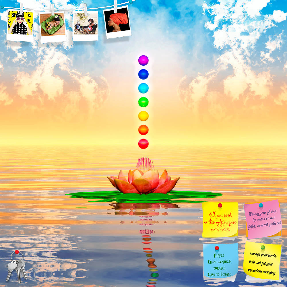 ArtzFolio Sacred Lotus & Chakra Spheres Printed Bulletin Board Notice Pin Board Soft Board | Frameless-Bulletin Boards Frameless-AZSAO35243719BLB_FL_L-Image Code 5004127 Vishnu Image Folio Pvt Ltd, IC 5004127, ArtzFolio, Bulletin Boards Frameless, Religious, Traditional, Digital Art, sacred, lotus, chakra, spheres, printed, bulletin, board, notice, pin, soft, frameless, pin up board, push pin board, extra large cork board, big pin board, notice board, small bulletin board, cork board, wall notice board, gia