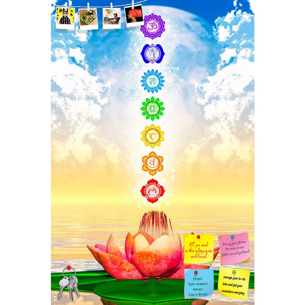 ArtzFolio Sacred Lotus & Chakras D1 Printed Bulletin Board Notice Pin Board Soft Board | Frameless-Bulletin Boards Frameless-AZSAO35244290BLB_FL_L-Image Code 5004128 Vishnu Image Folio Pvt Ltd, IC 5004128, ArtzFolio, Bulletin Boards Frameless, Religious, Traditional, Digital Art, sacred, lotus, chakras, d1, printed, bulletin, board, notice, pin, soft, frameless, pin up board, push pin board, extra large cork board, big pin board, notice board, small bulletin board, cork board, wall notice board, giant cork 