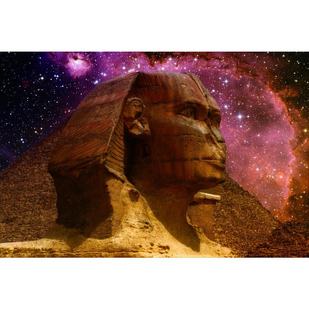 Great Sphinx Of Giza & Small Magellanic Cloud Canvas Painting Synthetic Frame-Paintings MDF Framing-AFF_FR-IC 5004132 IC 5004132, African, Ancient, Architecture, Art and Paintings, Astronomy, Automobiles, Cosmology, Eygptian, Fantasy, Historical, Landmarks, Marble and Stone, Medieval, Photography, Places, Religion, Religious, Science Fiction, Space, Stars, Transportation, Travel, Vehicles, Vintage, great, sphinx, of, giza, small, magellanic, cloud, canvas, painting, synthetic, frame, africa, antique, archeo