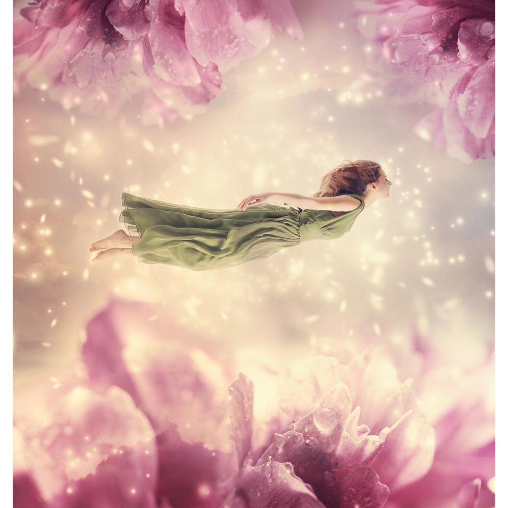 Beautiful Woman With Flowers Canvas Painting Synthetic Frame-Paintings MDF Framing-AFF_FR-IC 5004141 IC 5004141, Art and Paintings, Botanical, Conceptual, Fantasy, Fashion, Floral, Flowers, Nature, People, Realism, Surrealism, beautiful, woman, with, canvas, painting, synthetic, frame, floating, dress, surreal, flying, dreamy, background, art, beauty, blonde, color, concept, dream, elegance, fairy, fairytale, female, flower, fly, freedom, girl, glamour, green, heaven, horizontal, light, magic, magical, mira