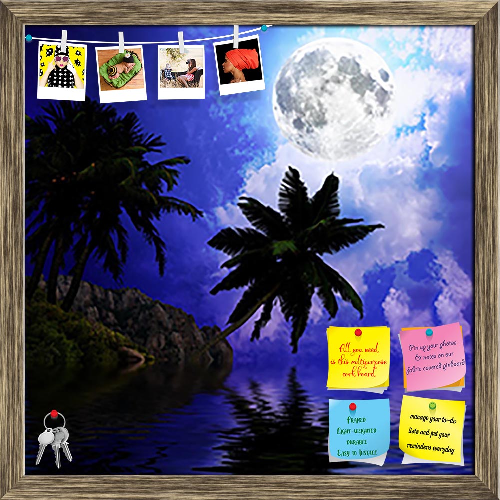 ArtzFolio Silhouettes Of Palm Trees Printed Bulletin Board Notice Pin Board Soft Board | Framed-Bulletin Boards Framed-AZSAO35484463BLB_FR_L-Image Code 5004148 Vishnu Image Folio Pvt Ltd, IC 5004148, ArtzFolio, Bulletin Boards Framed, Fantasy, Landscapes, Fine Art Reprint, silhouettes, of, palm, trees, printed, bulletin, board, notice, pin, soft, framed, artistic, background, art, away, beach, beauty, caribbean, cloud, coconut, color, destinations, dusk, environment, exoticism, idyllic, image, landscape, li