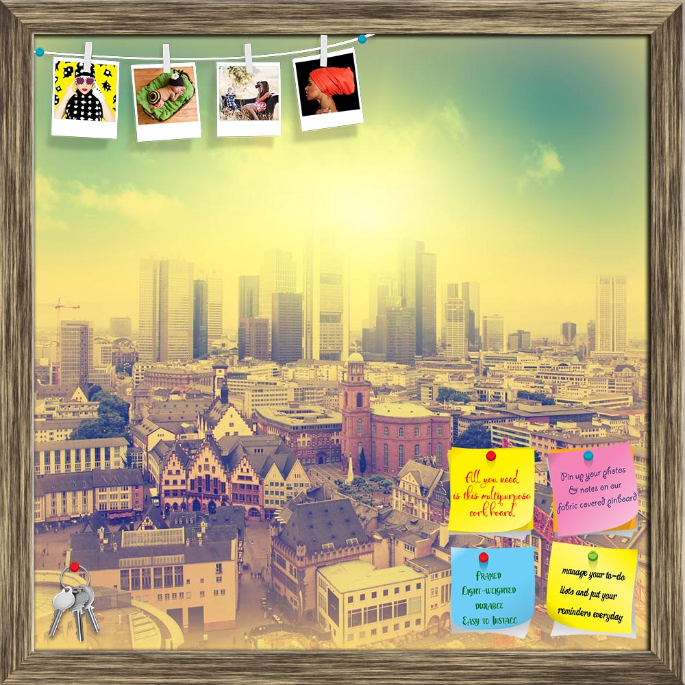 ArtzFolio Aerial View Of Frankfurt At Sunset, Germany Printed Bulletin Board Notice Pin Board Soft Board | Framed-Bulletin Boards Framed-AZSAO35486520BLB_FR_L-Image Code 5004150 Vishnu Image Folio Pvt Ltd, IC 5004150, ArtzFolio, Bulletin Boards Framed, Places, Vintage, Photography, aerial, view, of, frankfurt, at, sunset, germany, printed, bulletin, board, notice, pin, soft, framed, sunset.vintage, style, old, architecture, town, roof, house, europe, medieval, urban, sky, place, famous, german, travel, outd