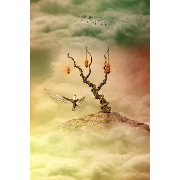 Sky With Eagle & Birds Unframed Paper Poster-Paper Posters Unframed-POS_UN-IC 5004155 IC 5004155, Art and Paintings, Baby, Birds, Children, Digital, Digital Art, Fantasy, Graphic, Kids, Landscapes, Marble and Stone, Nature, Scenic, Stars, sky, with, eagle, unframed, paper, wall, poster, amazing, art, backdrops, background, beautiful, blue, branch, cloud, clouds, dream, dreams, dreamy, exploration, fae, fairy, fairytale, fantastic, lamp, landscape, lighting, magic, manipulation, mist, misty, outdoor, peacefu