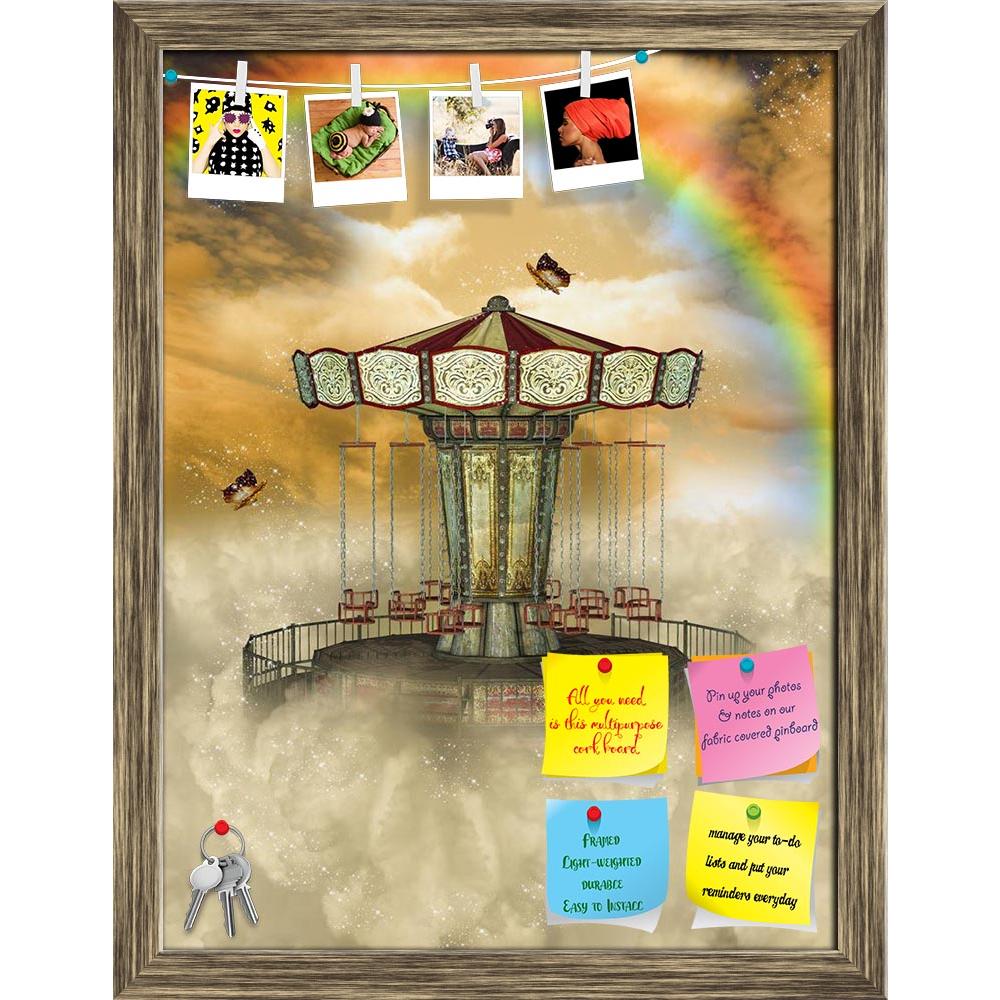 ArtzFolio Carousel In The Sky With Rainbow & Butterfly Printed Bulletin Board Notice Pin Board Soft Board | Framed-Bulletin Boards Framed-AZSAO35488140BLB_FR_L-Image Code 5004158 Vishnu Image Folio Pvt Ltd, IC 5004158, ArtzFolio, Bulletin Boards Framed, Fantasy, Kids, Landscapes, Fine Art Reprint, carousel, in, the, sky, with, rainbow, butterfly, printed, bulletin, board, notice, pin, soft, framed, background, backdrops, horse, fairytale, peaceful, princess, lighting, outdoor, magic, dream, landscape, manip