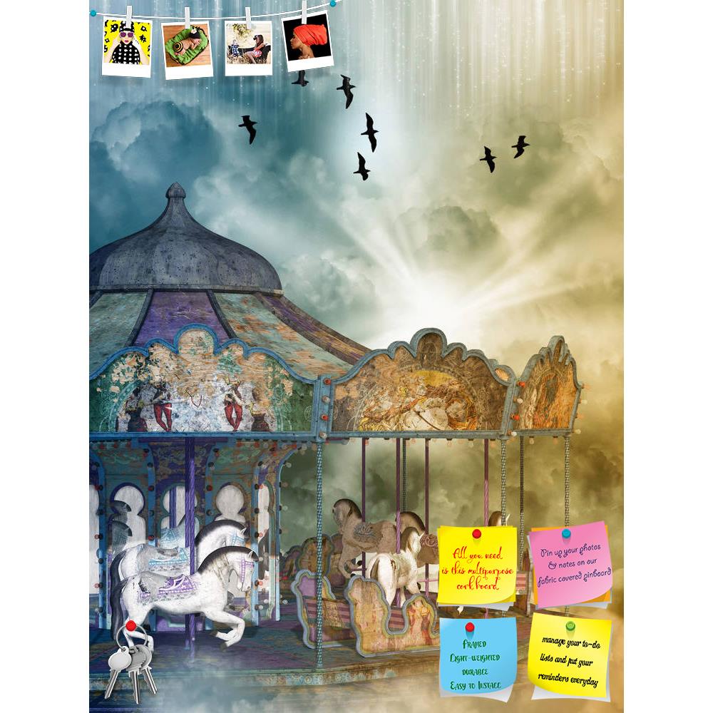 ArtzFolio Fantasy Landscape With Carousel In The Sky Printed Bulletin Board Notice Pin Board Soft Board | Frameless-Bulletin Boards Frameless-AZSAO35488144BLB_FL_L-Image Code 5004159 Vishnu Image Folio Pvt Ltd, IC 5004159, ArtzFolio, Bulletin Boards Frameless, Fantasy, Kids, Landscapes, Fine Art Reprint, landscape, with, carousel, in, the, sky, printed, bulletin, board, notice, pin, soft, frameless, background, backdrops, horse, fairytale, field, peaceful, princess, lighting, outdoor, magic, dream, manipula