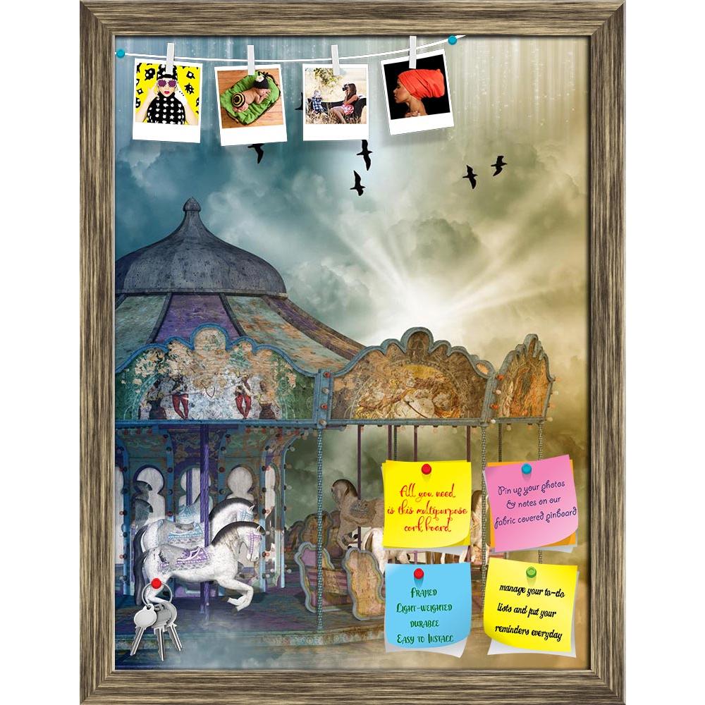 ArtzFolio Fantasy Landscape With Carousel In The Sky Printed Bulletin Board Notice Pin Board Soft Board | Framed-Bulletin Boards Framed-AZSAO35488144BLB_FR_L-Image Code 5004159 Vishnu Image Folio Pvt Ltd, IC 5004159, ArtzFolio, Bulletin Boards Framed, Fantasy, Kids, Landscapes, Fine Art Reprint, landscape, with, carousel, in, the, sky, printed, bulletin, board, notice, pin, soft, framed, background, backdrops, horse, fairytale, field, peaceful, princess, lighting, outdoor, magic, dream, manipulation, dreamy