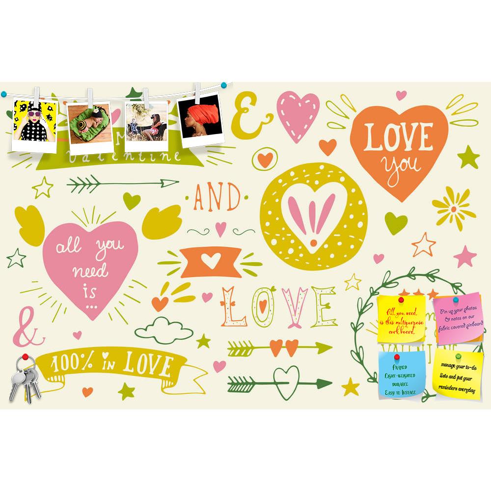 ArtzFolio Valentine Love Artwork D17 Printed Bulletin Board Notice Pin Board Soft Board | Frameless-Bulletin Boards Frameless-AZSAO35488407BLB_FL_L-Image Code 5004174 Vishnu Image Folio Pvt Ltd, IC 5004174, ArtzFolio, Bulletin Boards Frameless, Kids, Love, Quotes, Digital Art, valentine, artwork, d17, printed, bulletin, board, notice, pin, soft, frameless, valentine's, day, design, elements, eps, 10, pin up board, push pin board, extra large cork board, big pin board, notice board, small bulletin board, cor