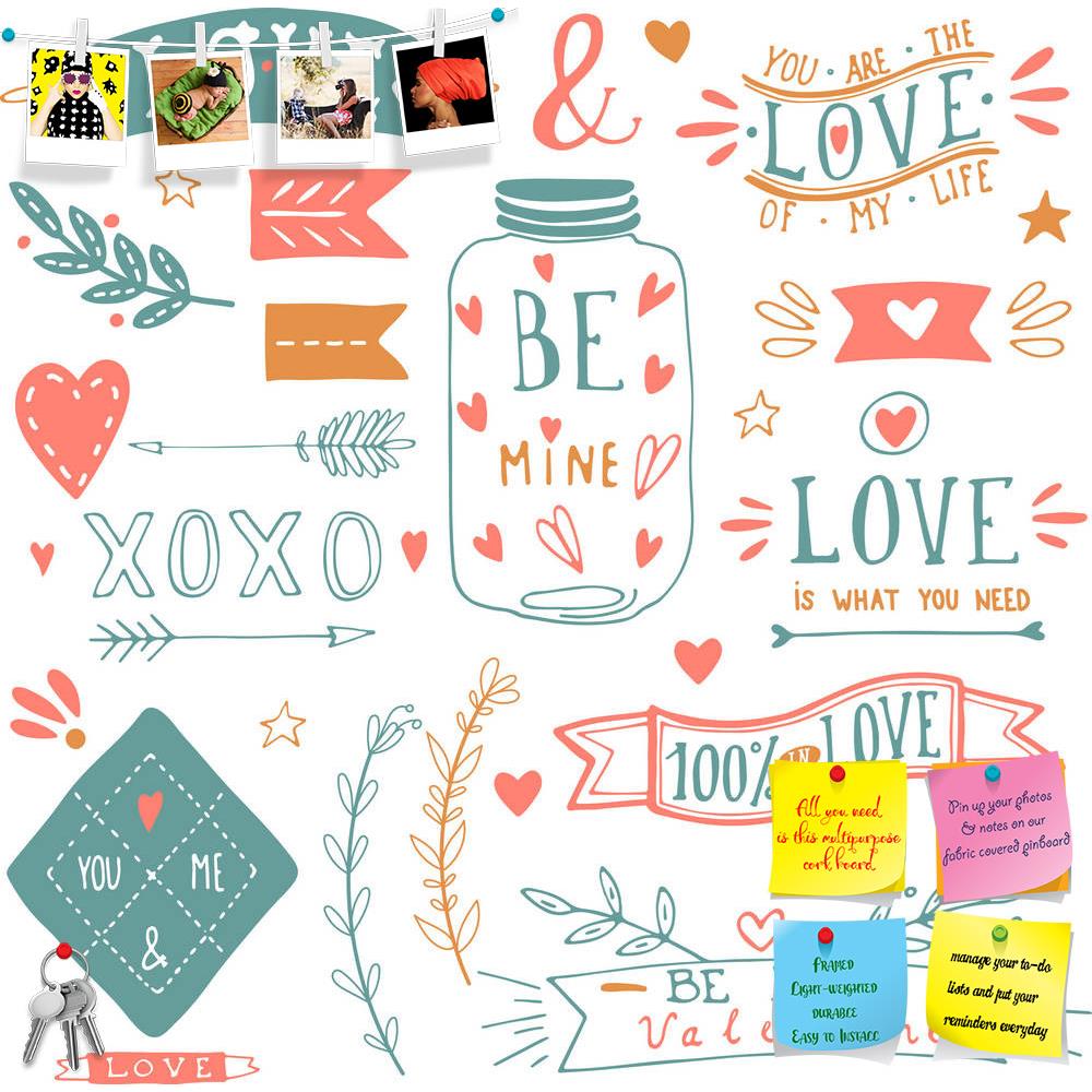 ArtzFolio Valentine Love Artwork D18 Printed Bulletin Board Notice Pin Board Soft Board | Frameless-Bulletin Boards Frameless-AZSAO35488410BLB_FL_L-Image Code 5004175 Vishnu Image Folio Pvt Ltd, IC 5004175, ArtzFolio, Bulletin Boards Frameless, Kids, Love, Quotes, Digital Art, valentine, artwork, d18, printed, bulletin, board, notice, pin, soft, frameless, valentine's, day, design, elements, eps, 10, pin up board, push pin board, extra large cork board, big pin board, notice board, small bulletin board, cor