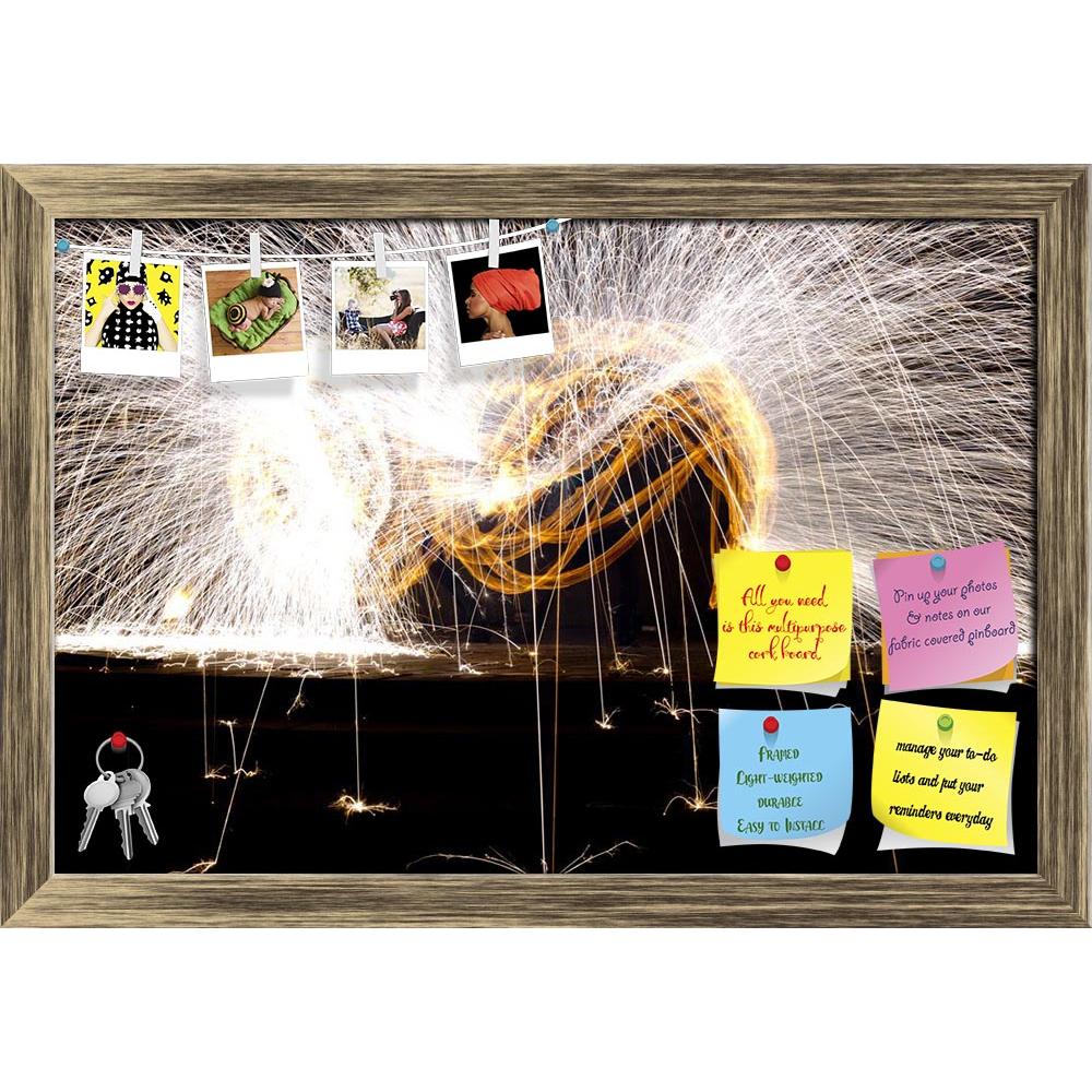 ArtzFolio Fire Show D5 Printed Bulletin Board Notice Pin Board Soft Board | Framed-Bulletin Boards Framed-AZSAO35499547BLB_FR_L-Image Code 5004179 Vishnu Image Folio Pvt Ltd, IC 5004179, ArtzFolio, Bulletin Boards Framed, Abstract, Places, Photography, fire, show, d5, printed, bulletin, board, notice, pin, soft, framed, flaming, trails, night, circle, entertainment, festival, heat, hot, person, performance, man, orange, dance, performer, color, motion, dangerous, vibrant, light, fire-show, energy, model, co