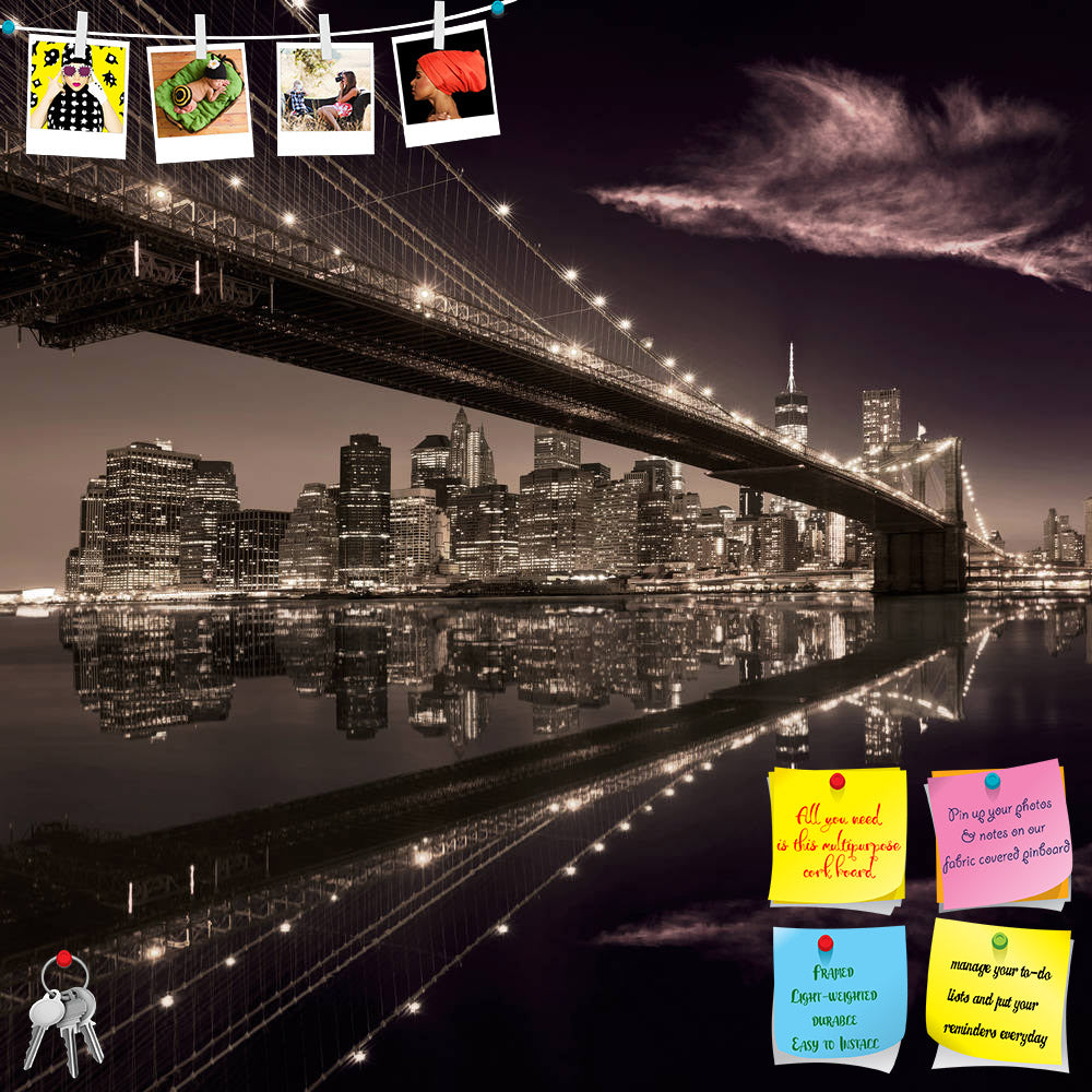 ArtzFolio Brooklyn Bridge In Manhattan Skyline, New York USA Printed Bulletin Board Notice Pin Board Soft Board | Frameless-Bulletin Boards Frameless-AZSAO35506047BLB_FL_L-Image Code 5004180 Vishnu Image Folio Pvt Ltd, IC 5004180, ArtzFolio, Bulletin Boards Frameless, Places, Photography, brooklyn, bridge, in, manhattan, skyline, new, york, usa, printed, bulletin, board, notice, pin, soft, frameless, sunset, ny, nyc, america, architecture, bright, building, business, city, cityscape, downtown, dusk, east, r