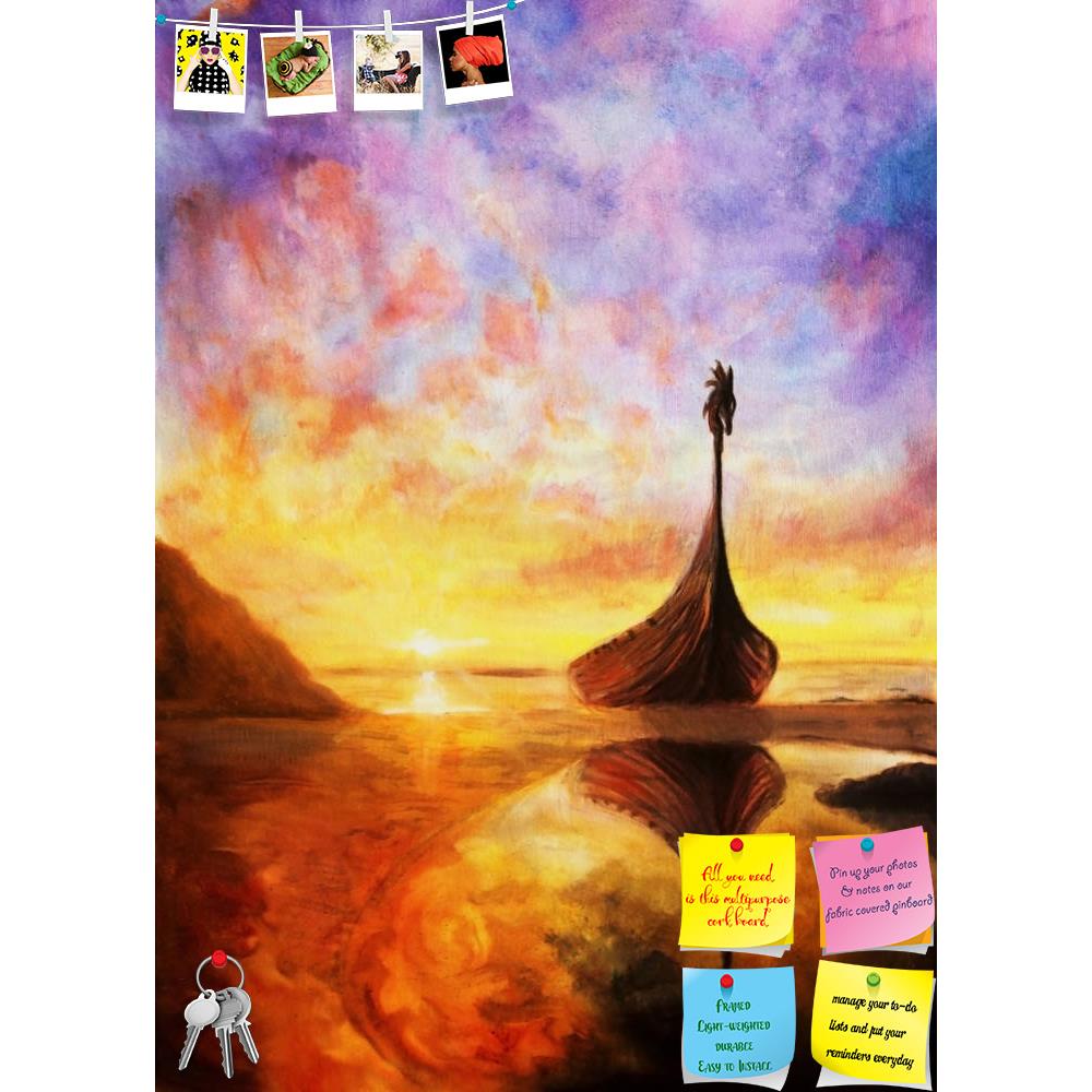 ArtzFolio Boat Resting In A Shallow Bay Printed Bulletin Board Notice Pin Board Soft Board | Frameless-Bulletin Boards Frameless-AZSAO35567636BLB_FL_L-Image Code 5004184 Vishnu Image Folio Pvt Ltd, IC 5004184, ArtzFolio, Bulletin Boards Frameless, Landscapes, Fine Art Reprint, boat, resting, in, a, shallow, bay, printed, bulletin, board, notice, pin, soft, frameless, beautiful, oil, painting, canvas, small, sunset, art, artist, artwork, picture, color, colorful, multicolored, medium, ship, water, sea, coast