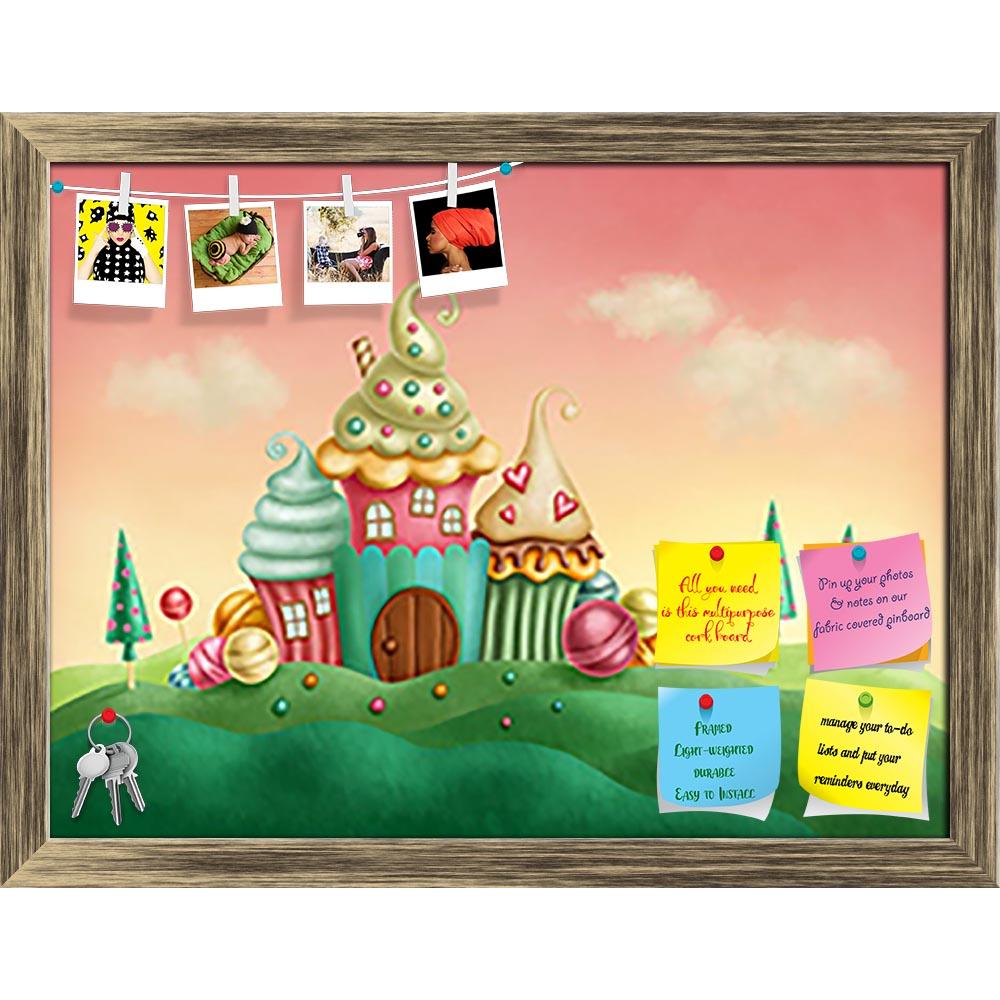 ArtzFolio Fantasy House Printed Bulletin Board Notice Pin Board Soft Board | Framed-Bulletin Boards Framed-AZSAO35578856BLB_FR_L-Image Code 5004189 Vishnu Image Folio Pvt Ltd, IC 5004189, ArtzFolio, Bulletin Boards Framed, Fantasy, Kids, Digital Art, house, printed, bulletin, board, notice, pin, soft, framed, houses, cupcakes, building, cake, castle, childhood, cup, cupcake, door, dream, fairy, fairytale, fun, home, illustration, imagination, imagine, kingdom, landscape, magic, nature, pastel, prince, princ