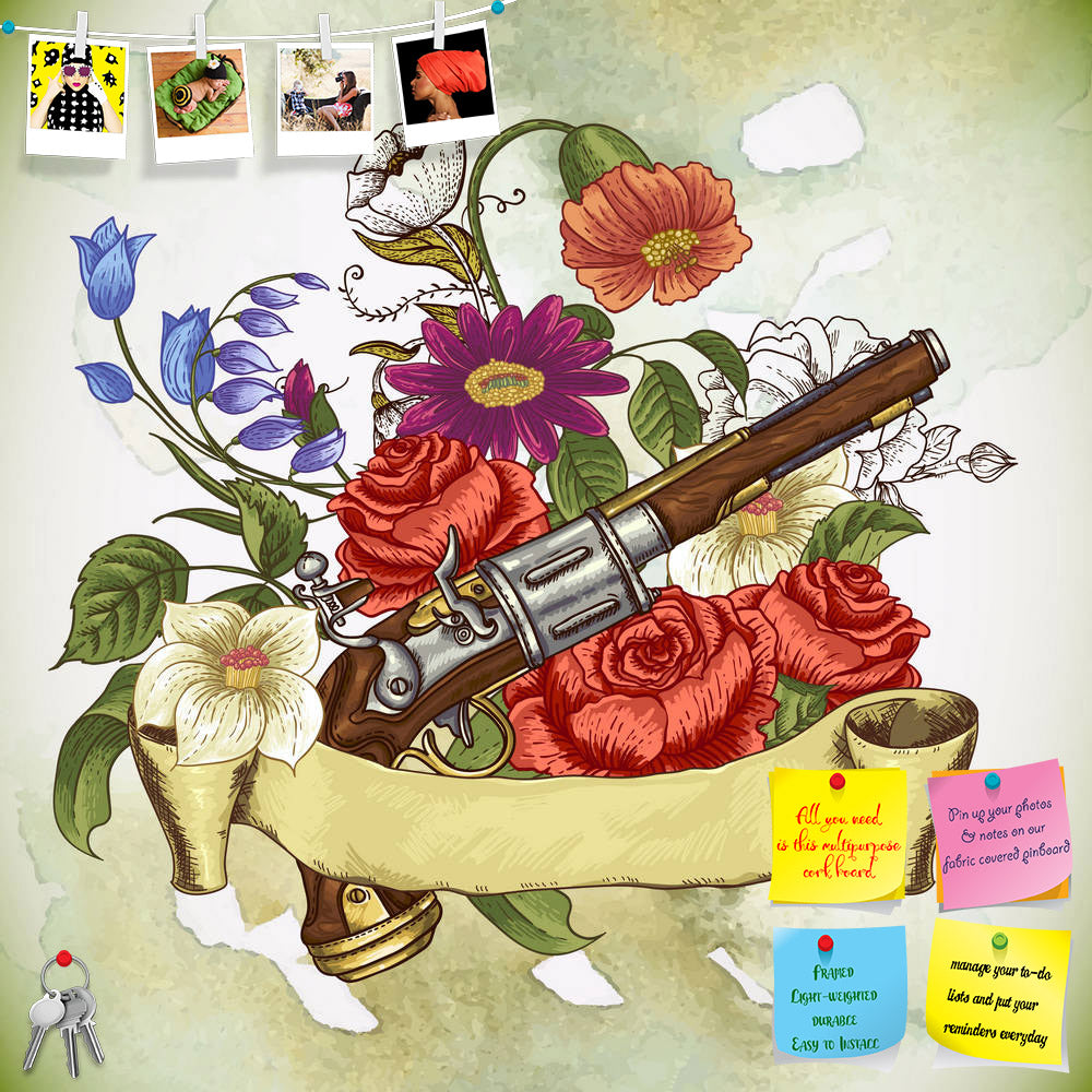 ArtzFolio Gun & Flowers D1 Printed Bulletin Board Notice Pin Board Soft Board | Frameless-Bulletin Boards Frameless-AZSAO35789659BLB_FL_L-Image Code 5004196 Vishnu Image Folio Pvt Ltd, IC 5004196, ArtzFolio, Bulletin Boards Frameless, Kids, Digital Art, gun, flowers, d1, printed, bulletin, board, notice, pin, soft, frameless, vintage, card, pin up board, push pin board, extra large cork board, big pin board, notice board, small bulletin board, cork board, wall notice board, giant cork board, bulletin board,