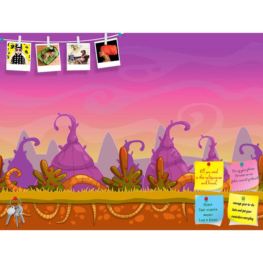 ArtzFolio Cartoon Fantasy Landscape Printed Bulletin Board Notice Pin Board Soft Board | Frameless-Bulletin Boards Frameless-AZSAO35805745BLB_FL_L-Image Code 5004199 Vishnu Image Folio Pvt Ltd, IC 5004199, ArtzFolio, Bulletin Boards Frameless, Kids, Digital Art, cartoon, fantasy, landscape, printed, bulletin, board, notice, pin, soft, frameless, seamless, unending, background, soil, bushes, fairy, plants, mountains, cloudy, sky, layers, pin up board, push pin board, extra large cork board, big pin board, no