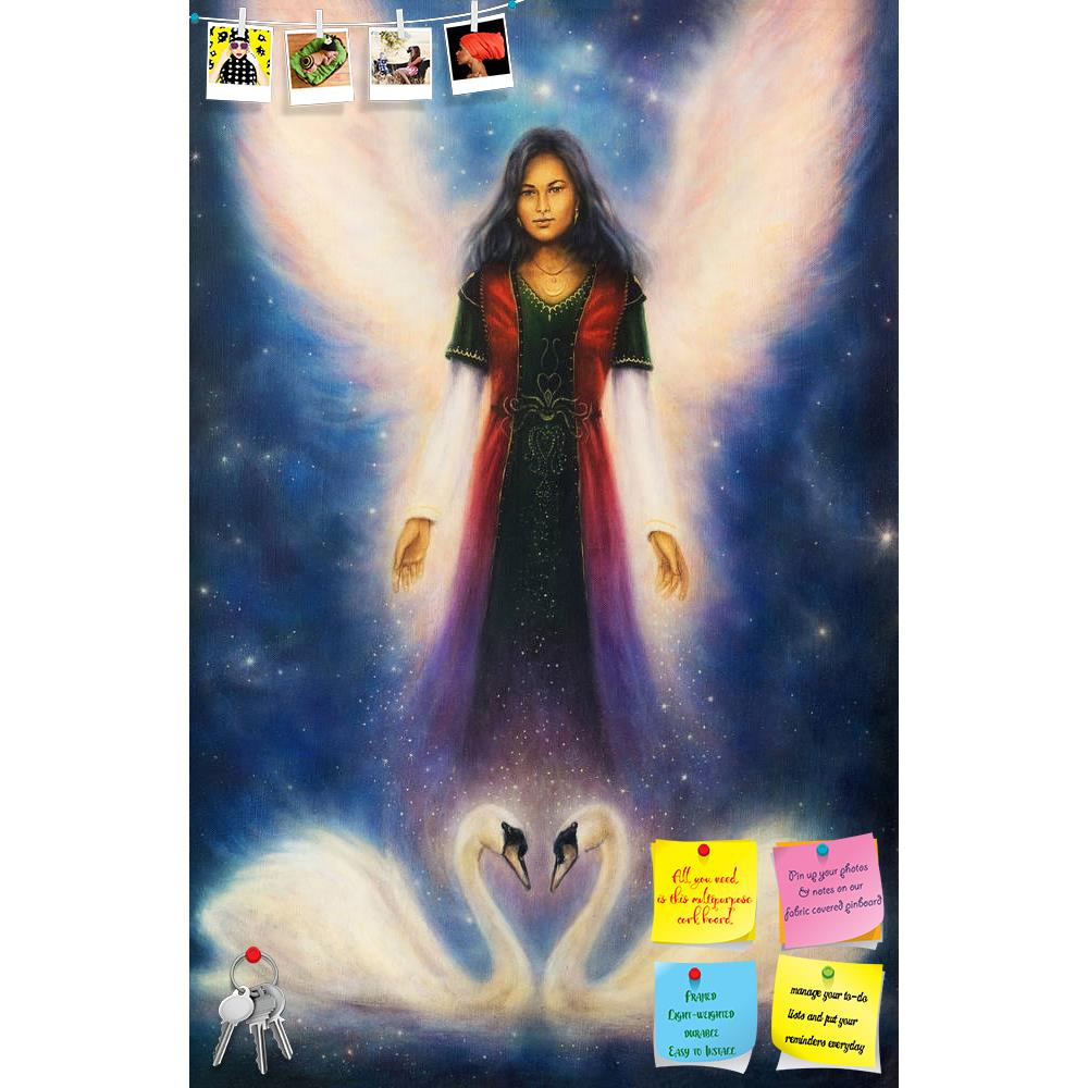 ArtzFolio Angel Woman With Radiant Wings Above A Pair Of Swans Printed Bulletin Board Notice Pin Board Soft Board | Frameless-Bulletin Boards Frameless-AZSAO35819498BLB_FL_L-Image Code 5004208 Vishnu Image Folio Pvt Ltd, IC 5004208, ArtzFolio, Bulletin Boards Frameless, Fantasy, Fine Art Reprint, angel, woman, with, radiant, wings, above, a, pair, of, swans, printed, bulletin, board, notice, pin, soft, frameless, beautiful, oil, painting, canvas, starlight, space, background, art, artist, artwork, picture, 